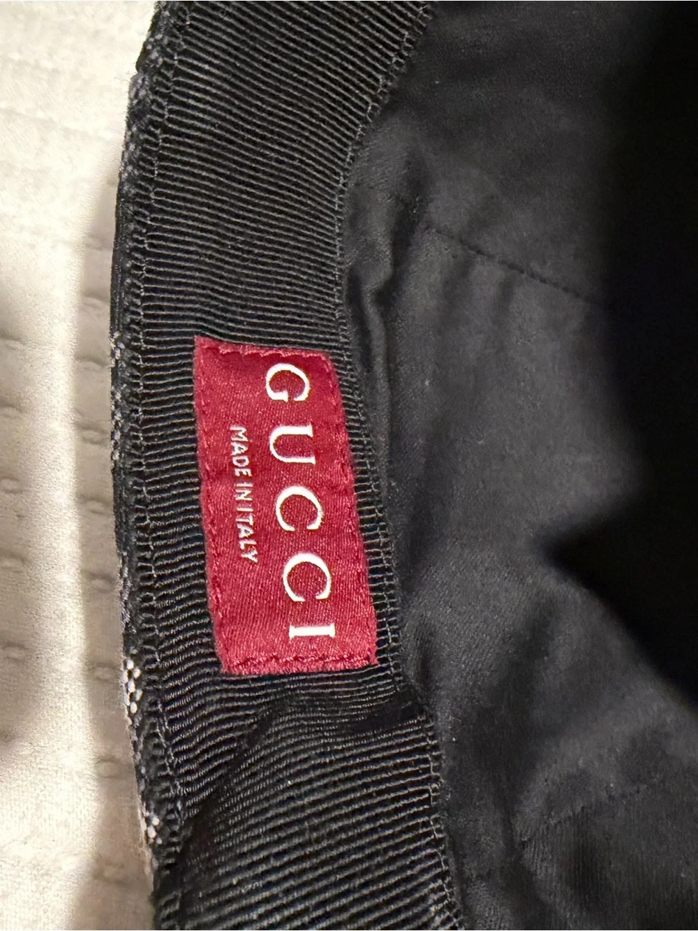 Gucci GG marbled canvas baseball hat size medium authentic
